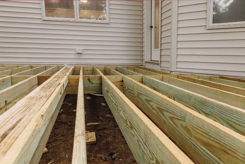 Decking Wollongong building Floating deck blocks