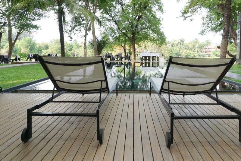 composite decking adding beauty to the pool area
