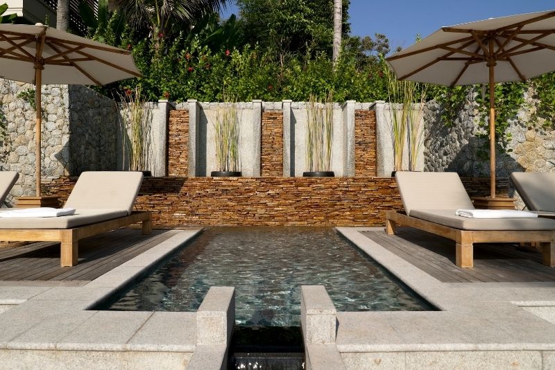 Finished pool decking installation